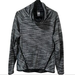 Champion SZ Small Cowl Neck Pullover Long Sleeve  Gray